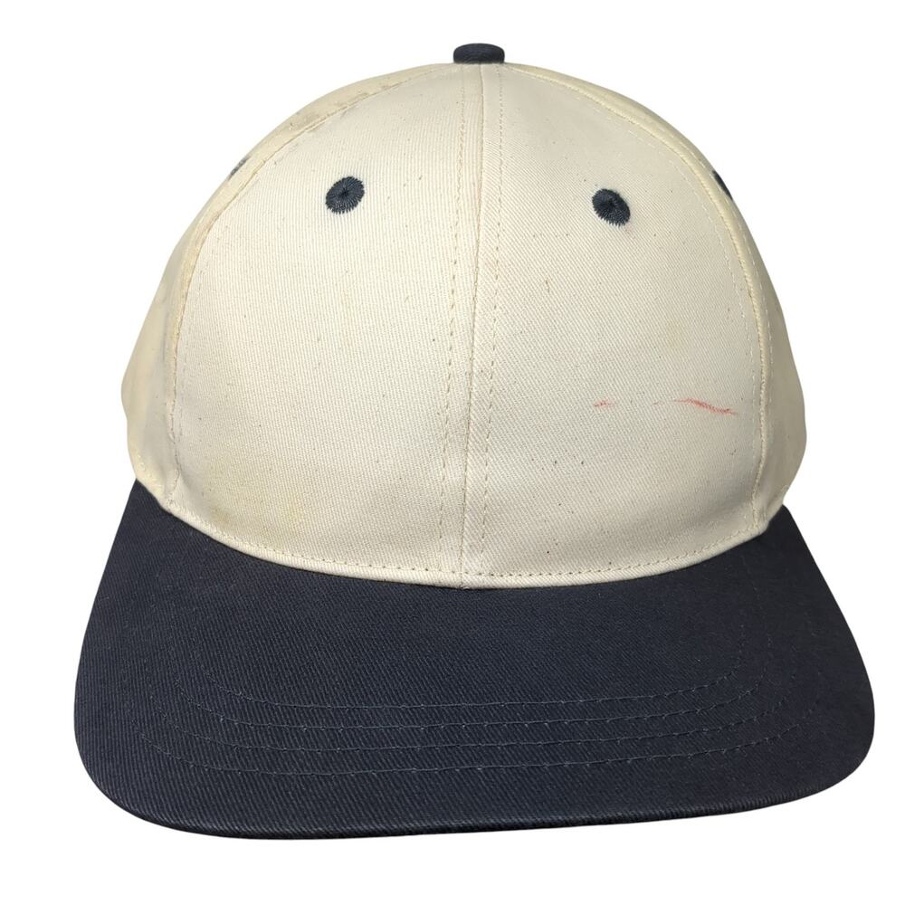 Del Sol Slideback Baseball Hat Beige One Size Adjustable Colorblock Blank